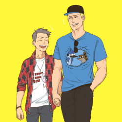 miyajimamizy:  Want these geeky babies to hold hands ♡