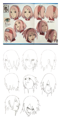 behindheremeraldeyes:  Am I the only one who thinks Kishi used the waifu’s expressions from The Last? I mean…. They match :3