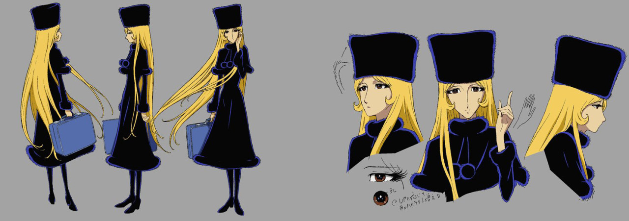 ca-tsuka:  Galaxy Express 999 designs by Nobuteru Yuki (Lodoss, Escaflowne …).Rare
