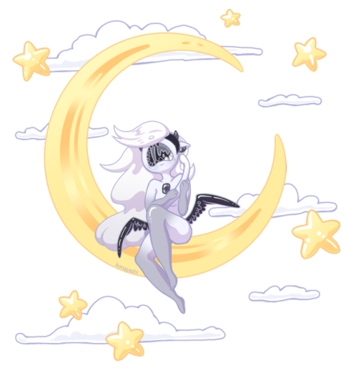 ambidexterous: A certain cute Solaxxy hanging out on the moon~ @authorbaby‘s character Carmen 