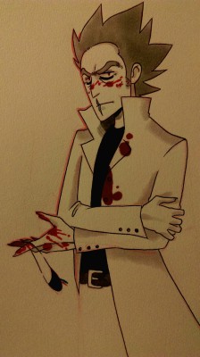 cannibalteeth:  took a break for a quick Evil Rick scribble 