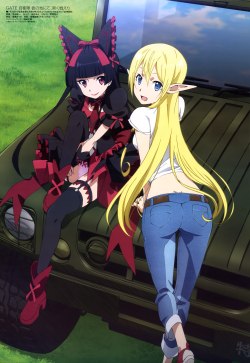 Megami-Magazine-August-anime-posters-gate-jieitai-kanochi-nite-kaku-tatakaeri.jpg