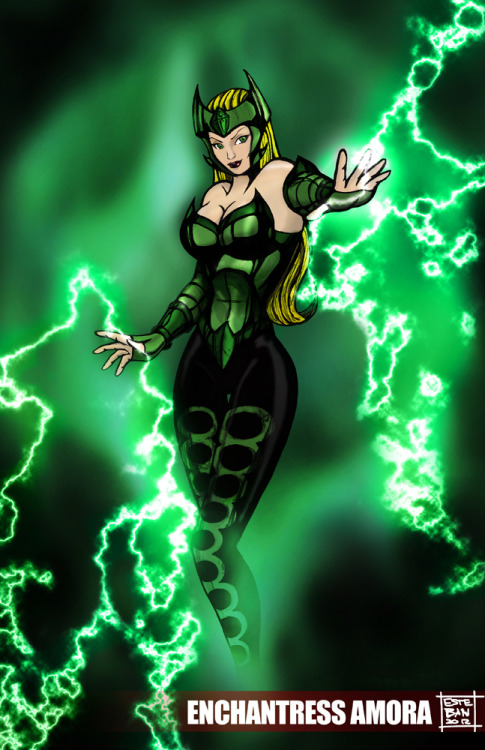 Porn Pics fantasy-scifi:  Enchantress amora color by