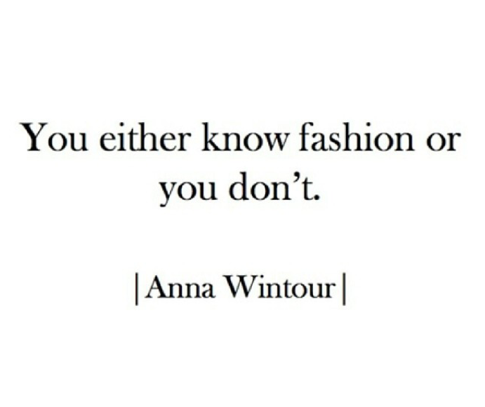 Fashion on The Corner- Quote!
Bottom line. Preach!
As you were!