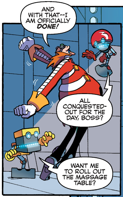 Starved metal sonic trying to steal starved eggman from sonic 
