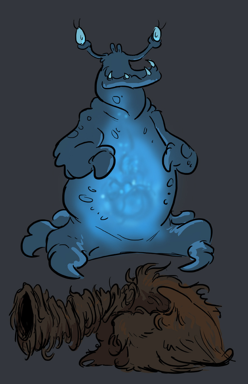 Colored critter doodles