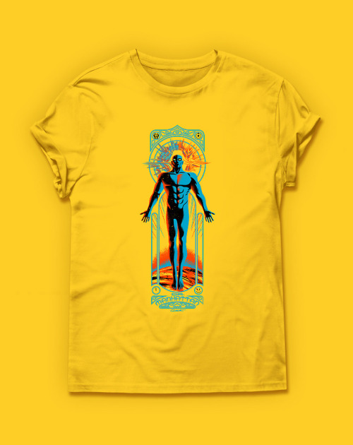 caltsoudas:  An exclusive Watchmen T-Shirt I designed for Wootbox.