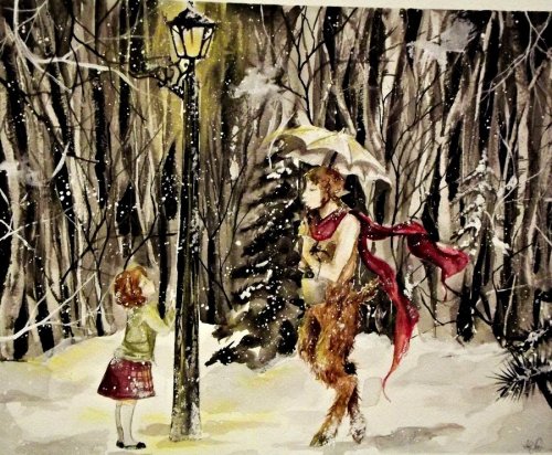 art-of-narnia: Meeting Mr. Tumnus by noctillucca Artwork found here.