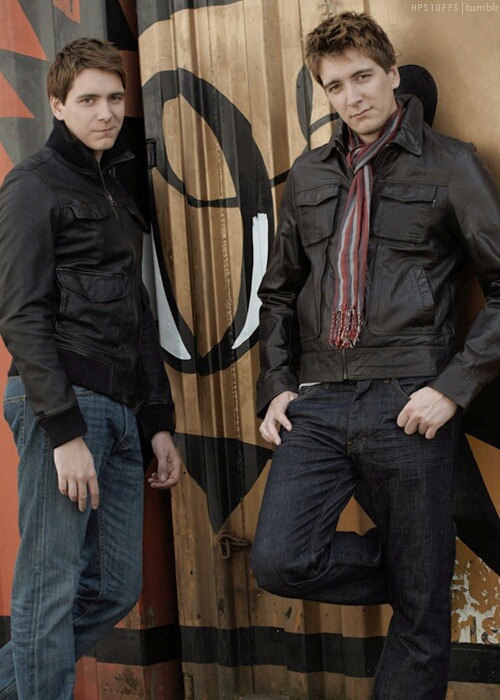 James and Oliver Phelps, aka Fred and George adult photos