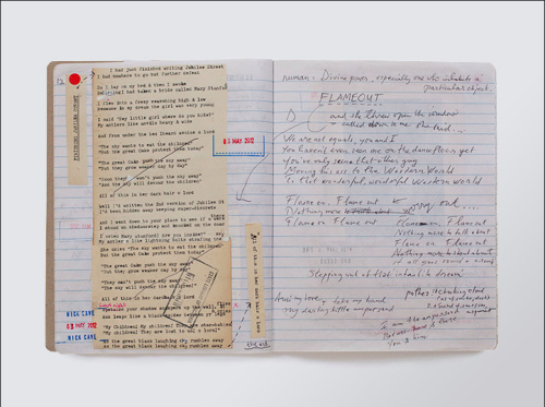 Porn fuckyeahjournalss:Nick Cave’s notebook/journal. photos