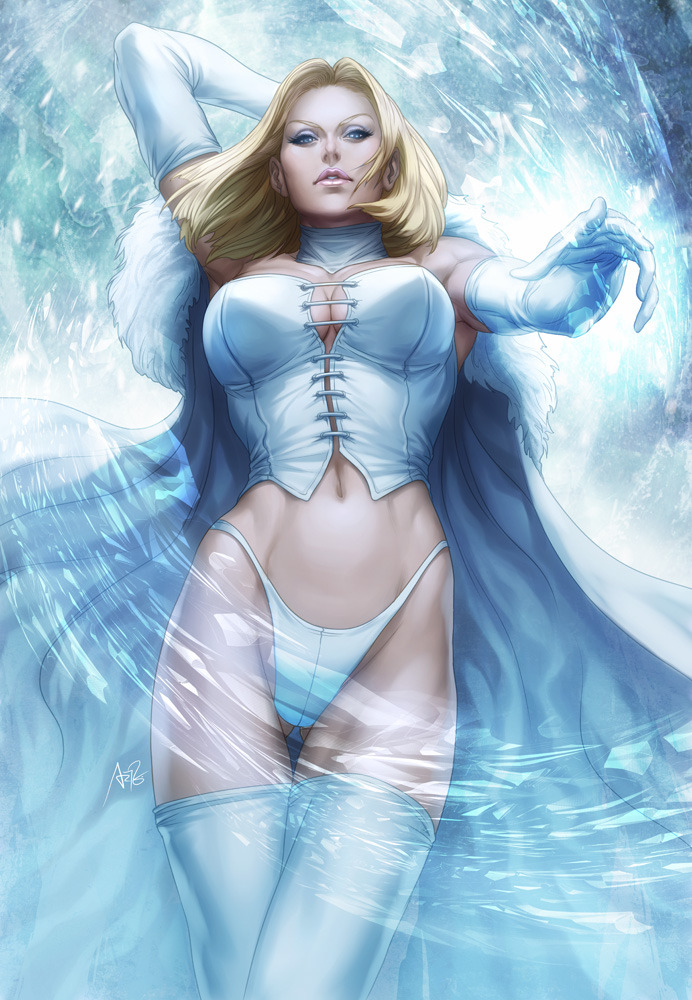 Emma frost black cat marvel