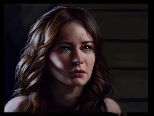 Portrait study of Emilie de Ravin as Belle from Once Upon a Time.Loved the light in this shot. :)