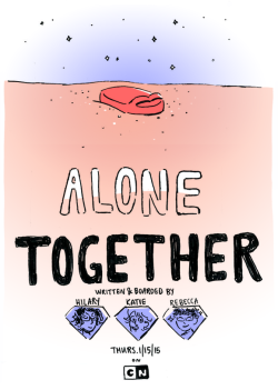 troffie:  Tomorrow!!  Alone Together! Tomorrow! Promo art by Katie Mitroff!!!