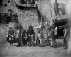 magictransistor:  Hopi Kachina Dancers. Soyal Ceremony, Winter Solstice. 1900s. 