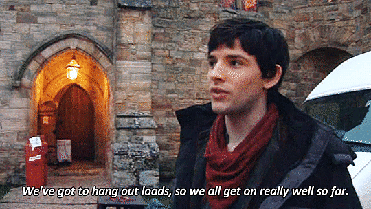 mr-merlin:“But it is only the second week, so…”Jesus, he&rsquo;s the cutest!