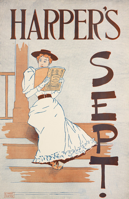 Harper’s Magazine, September 1893. Edward Penfield (American, 1866-1925). Color lithograph on 