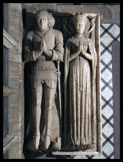 Tomb effigies of Lionel de Welles (d. 1461) and his wife Joan (d. 1434)