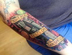 fuckyeahtattoos:  Part of a Mass Effect sleeve by Bronte at Taattoo Wombwell 