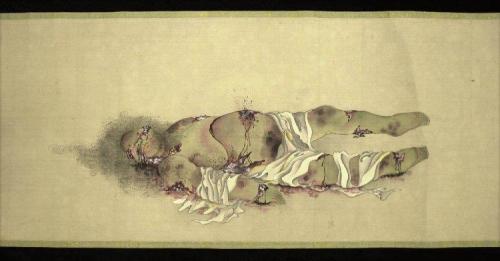 linaliee:Kobayashi EitakuBody of a Courtesan in 9 stages of Decomposition, c. 1870.