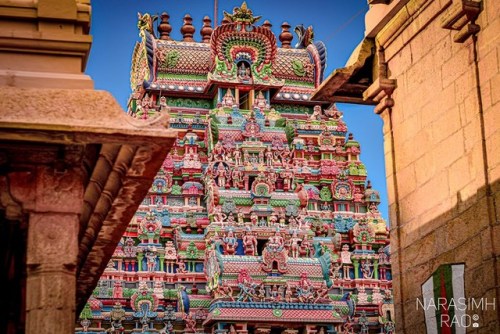 Srirangam temple, Tamil Nadu, photo by Narasimh Rao