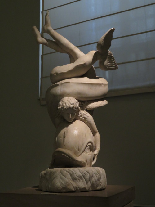 odys-seus:Eros with a Dolphin2nd century AD, marble, National Archaeological Museum of Naples