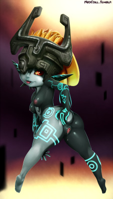 neocoill:  She’s a bit of a show off.More Midna ero stuff Tsundere Midna  Spanking Midna  At Link’s home   . .