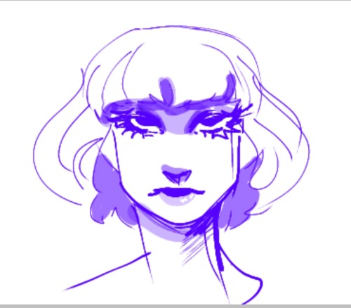 A simple purple girl