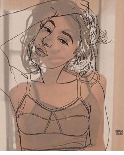 blacklorelei:  Can we discuss this super foxy photo/illustration by @tsurufoto? 😍😍 #loreleiblack #tsurufoto #art #illustration #ipad #blackgirlmagic