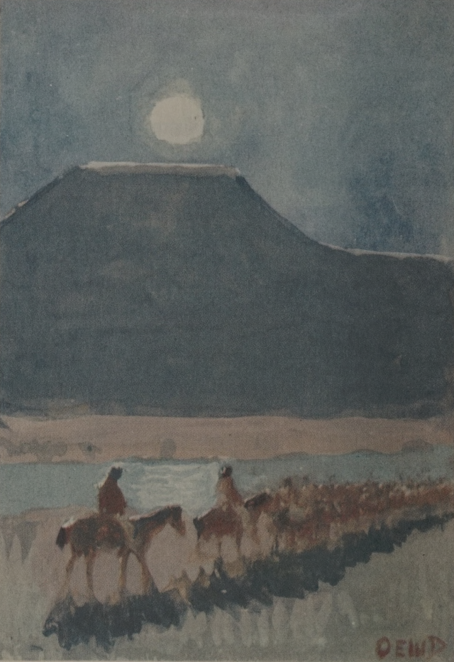 Black Sentinel Mesa. Edwin W. Deming. Indians of the pueblos. 1936. Internet Archive