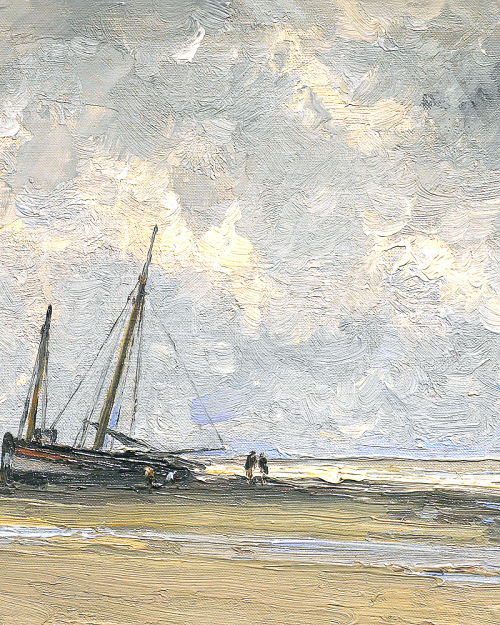arsantiquis:  Marina de Villerville (detail), Carlos de Haes.