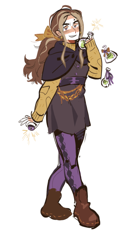 birdiebrunch: failcore image sorry im not immune to self inserts so heres my owl house sona. potions