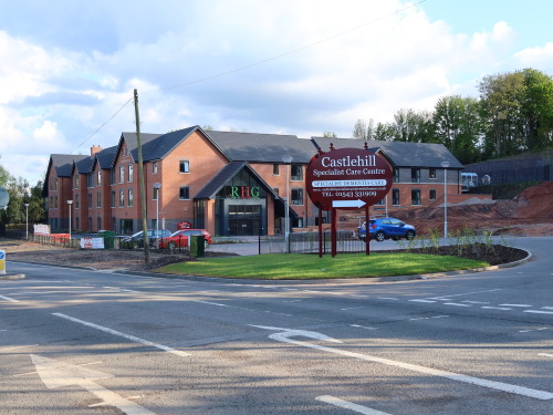 #365daysofbiking A complex question:
May 1st - Not far away, just a few tens of yards up the Chester Road, the new nursing home, built on the site of a former quarry and clockworks seems open.
Castlehill Specialist Care Centre seems to cater for...