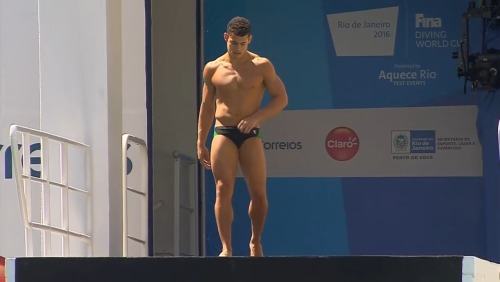 debriefed:  Sports Hotties: diver Rafael porn pictures