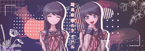 sayaka maizono (dr1) headers (3000 x 1055) for no one!