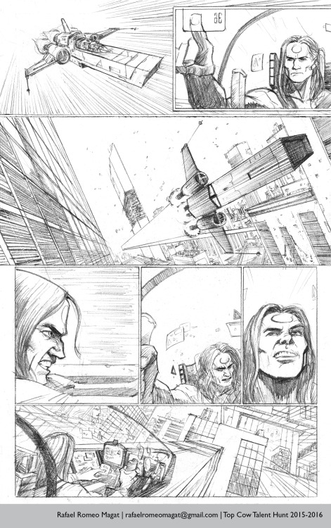 My entry for the Top Cow Talent Hunt 2015-2016.ARTEMIS IX #1Script by Dan Wickline. Courtesy of Top 