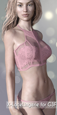  X-Lacelingerie For G3F Is A High Quality Modern Lingerie Outfit For Genesis 3 Female(S)