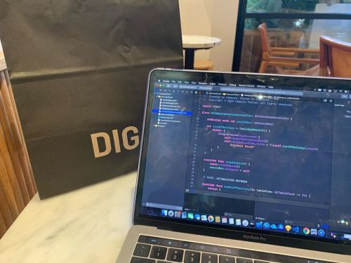 So I decided to leave the house today and do work ‍ at DigIn . Who in NY has been there before?. .