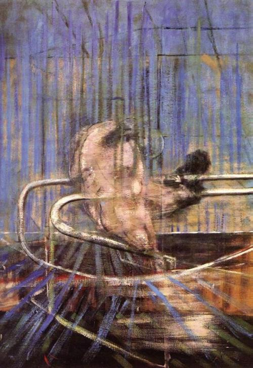 artist-francis-bacon: Crouching Nude, 1952, Francis Bacon