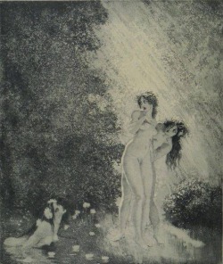 venusmilk:  Norman Lindsay, The Water Nymph (source) 