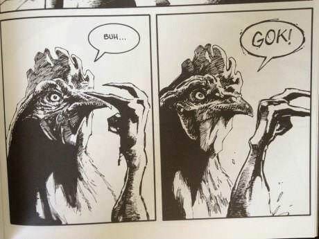 nerdyinkling-bastard:  unabletofindname:  teacherbach:  sociallychallengednerd:  why do people say chicken as a term for coward? Have you ever meet a chicken? Cause those things will fuck you up man       