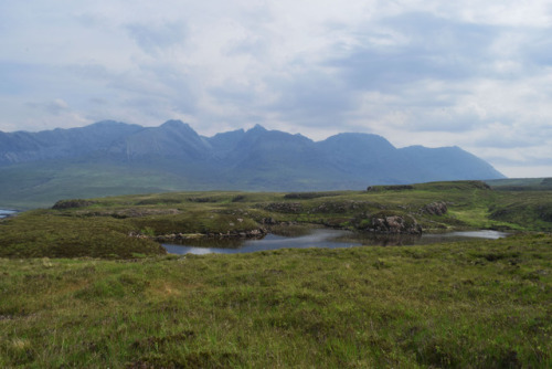 on-misty-mountains:Walk to Loch na h-Airde, where Vikings used to haul their boats in, and view on S