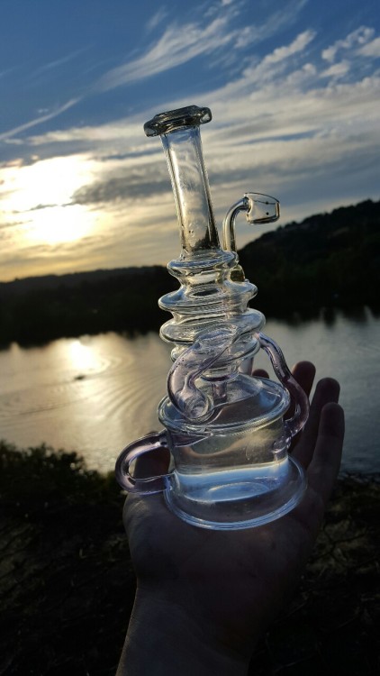 dewaxed:  New glass. New views.   Looking over the river in Oregon City, today was a good day 
