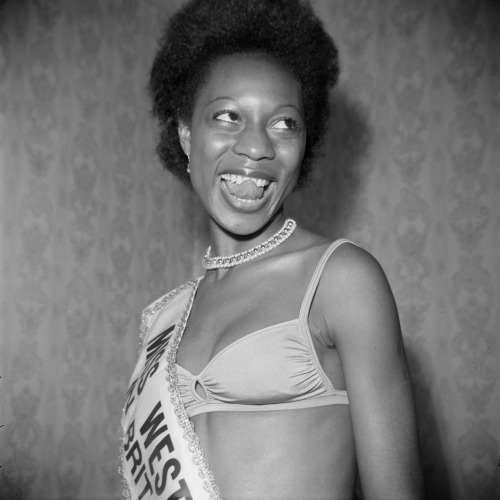 photoarchive:  Raphael Albert, (Unidentified) Miss West Indies in Great Britain, 1970′s