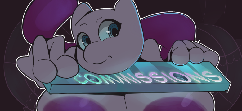 Small Aislin commission banner for Picarto. I’ll work on da rule one later on,