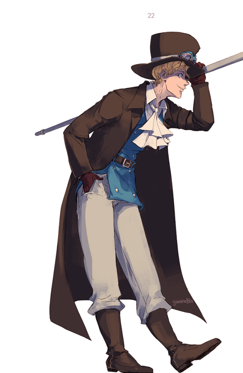 yamineftis:Sabo’s adventure Okay as I promised myself, here are some slight redesigns for Sabo’s o