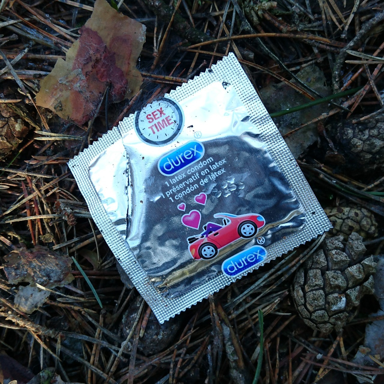 condom-hunter:  Condom hunting team. 5 used condoms found. 😉 2 well filled! 😜