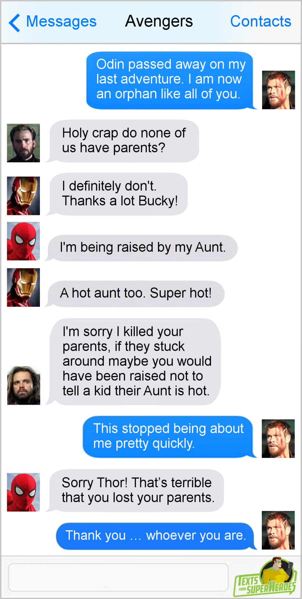 Texts From Superheroes: The Best of the MCU (No Infinity War Spoilers)