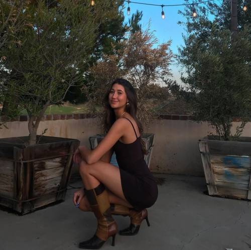 Porn photo multi-tone brown boots