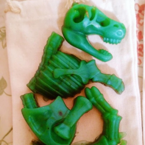 Dinosaur soaps!! I’ll bring them to Canzine tomorrow at the VPL if anyone wants them, come by 