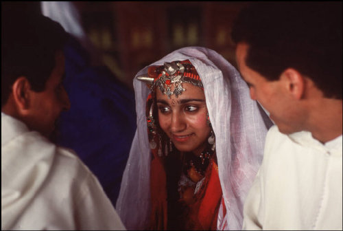 morobook: Morocco.Marrakech. Young girl with tribal ornaments 1991